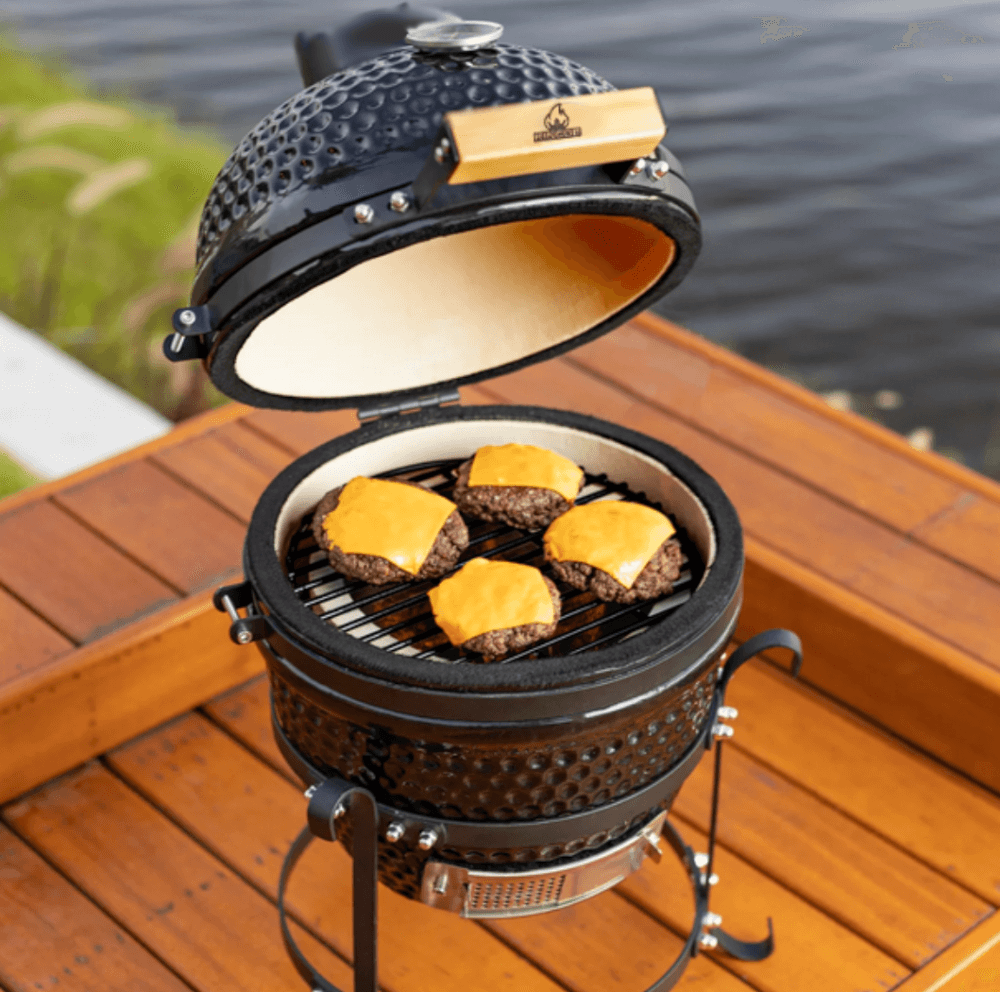 เตาถ่านบาร์บีคิว KINGBE KAMADO 13 นิ้ว สีดำ_12